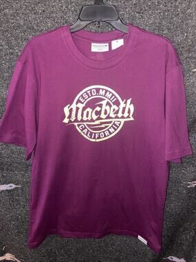 Macbeth Shirt Mens Large Burgundy California Logo Tom Delonge Shoe Brand Tee NWT